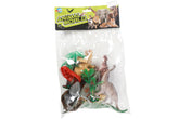 DINOSAUR WORLD ANIMALS 11PCE ASSORTED IN PVC BAG 31x20CM