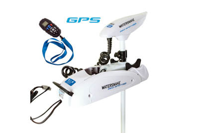 MOTOR GPS GEOSPOT 65LB 54IN 12V WHITE BOW MOUNT WS
