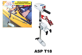 MOTOR ASP T18 18LB 24IN W BRACKET WS