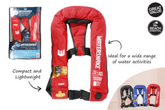 PFD MAN INFLATE LVL 150 RED WINDOW NEW 2023 WS