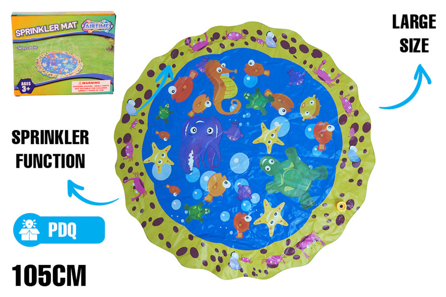 SPRINKLER MAT 105CM SEA THEME