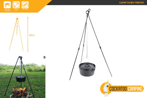 CAMP OVEN TRIPOD 90CM STEEL AC CA1099