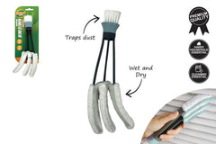 MICROFIBRE BLIND CLEANER WITH BRUSH 25CM