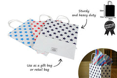 STAR GIFT BAG JUMBO 3 ASST COL 25X11X32CM