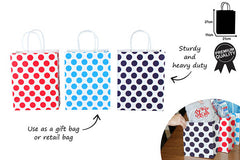 DOT GIFT BAG LARGE 3 ASST COL 21X11X27CM