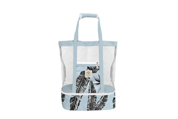 2 IN 1 BEACH COOLER BAG SORRENTO PALM 45X44X18CM