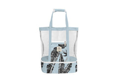 2 IN 1 BEACH COOLER BAG SORRENTO PALM 45X44X18CM