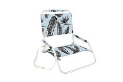 BEACH CHAIR FOLDABLE W WHITE FRAME SORRENTO PALM 60X58X50CM