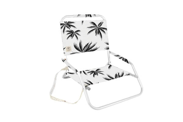 BEACH CHAIR FOLDABLE W WHITE FRME HAVANA 60X58X50CM