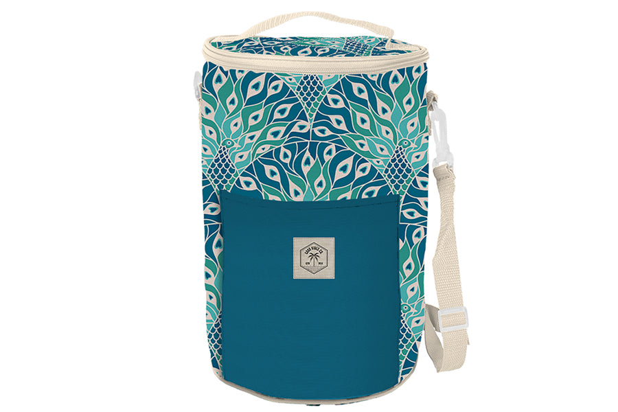 BARREL COOLER BAG PEACOCK PARADISE 34X20DIA CM