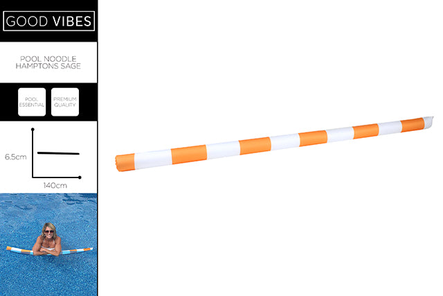 *** POOL NOODLE HAMPTONS MANGO 140 X 6.5CM