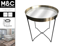 ARABELLA MIRROR SIDE TABLE 52X45CM