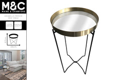 ARABELLA MIRROR SIDE TABLE 67X33CM