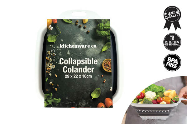 COLLAPSIBLE COLANDER 29X22X10CM