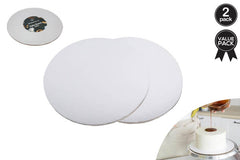 CAKE BOARD 2PK CIRCULAR 25CM SILVER