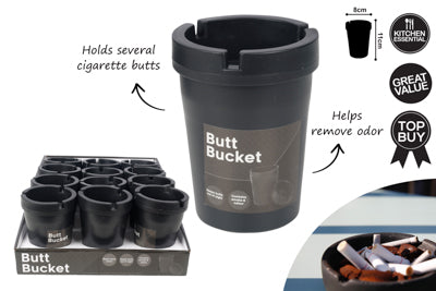 BUTT BUCKET  BLACK 11X8CM DISPLAY BOX AC KW7056