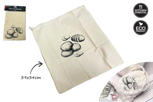 *** COTTON ECO POTATO BAG 39CM