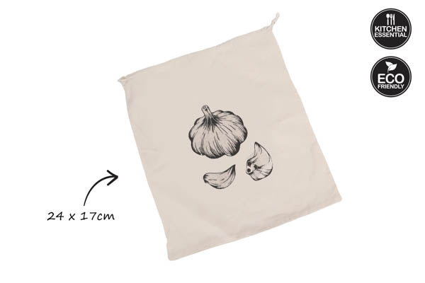 *** COTTON ECO GARLIC BAG 27CM