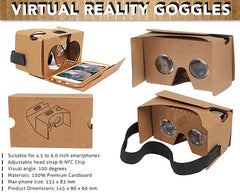 GOOGLE CARDBOARD V2 HEADSET KIT VIRTUAL REALITY BROWN