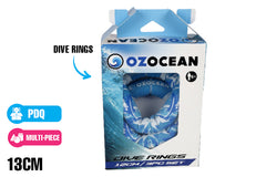 OZ OCEAN NEOPRENE DIVE RINGS 13CM 3PCE SET