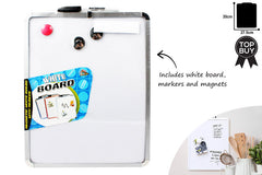 WHITE BOARD MAGNETIC W/MARKER & MAGNET 35X27.5CM