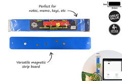 MAGNETIC STRIP FRIDGE W/BOARD MINI 3 ASST COLRS 35.5X5CM