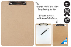 A4 MDF CLIPBOARD 31.5 X 22.5CM