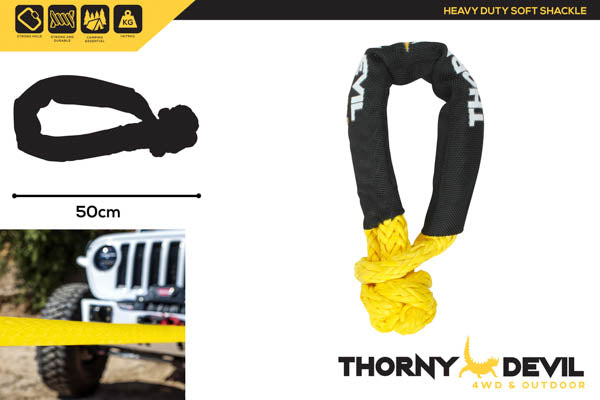 HEAVY DUTY SOFT SHACKLE 50CM  X 10MM 14175KG CAPACITY