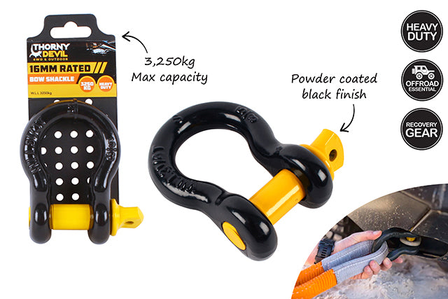 THORNY DEVIL RATED BOW SHACKLE 3250KG