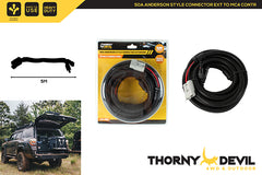 50A ANDERSON CONNECTOR EXT TO MC4 CONTR 5M X 6MM 8AWG