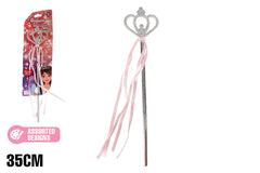 PRINCESS FAIRY WAND WITH RIBBON 35CM
