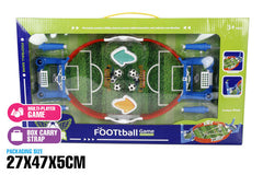 OVAL SHAPED SOCCER FIELD CATAPULT GAME 9PC 2 PLAYER