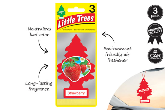 LITTLE TREE 3 PACK STRAWBERRY